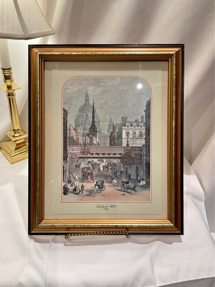 Print Ludgate Hill 1863 London