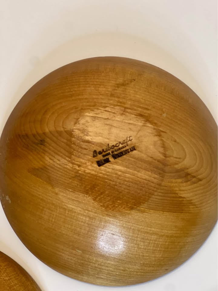 Baribocraft salad wood bowls set of 3 - photo 3
