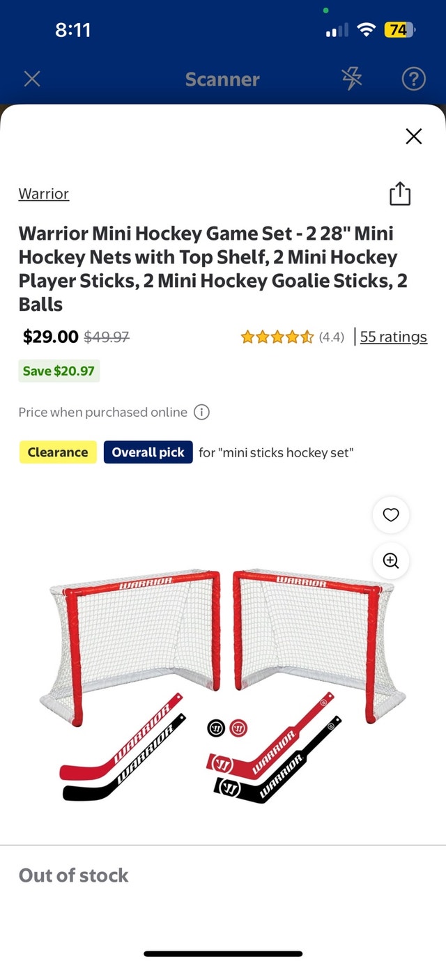 Warrior Hockey Game Set - photo 3