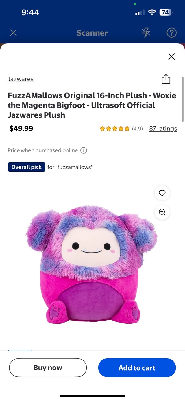 Jazwares Woxie Fuzzamallow 16-inch Plush - photo 2