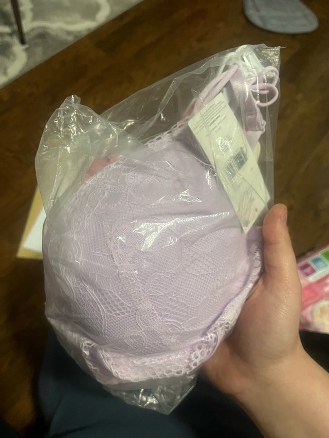 George Bra 36C Lilac Push-up Lace New with Tags