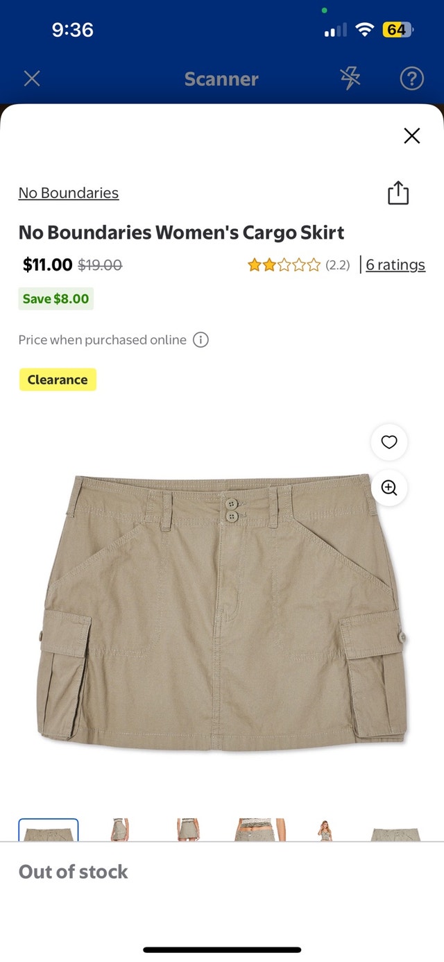 No Boundaries Cargo Skirt