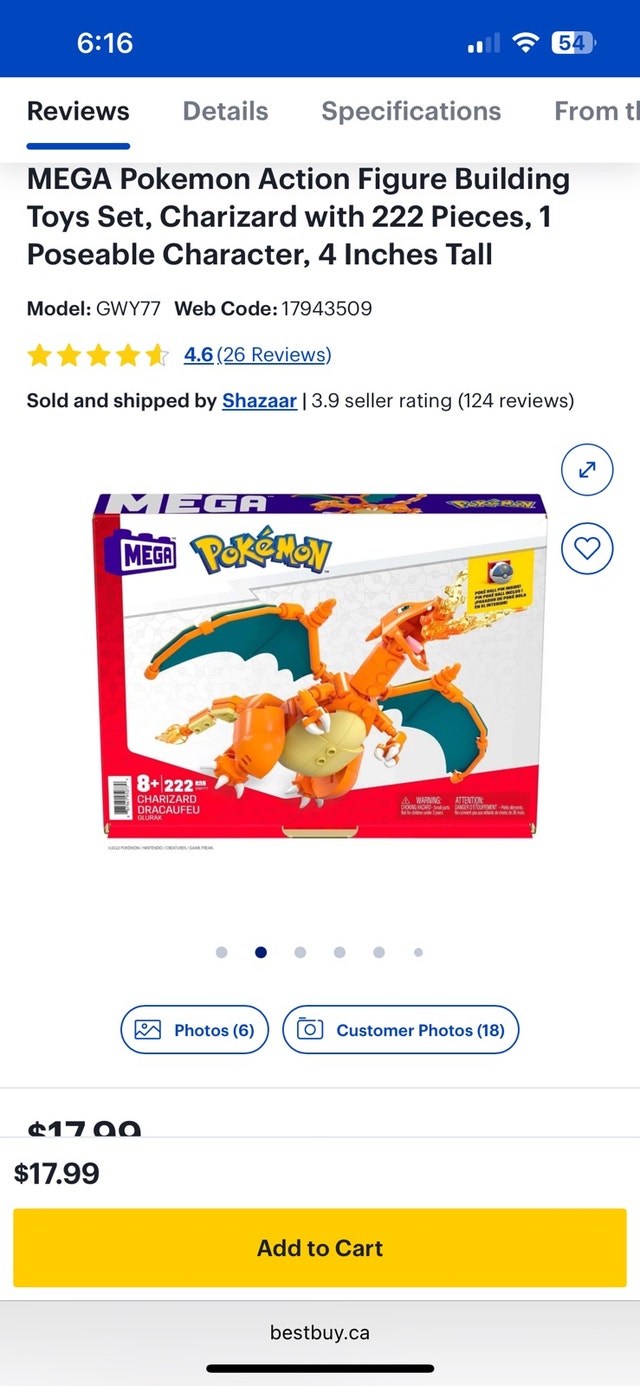 Mega Charizard Building Set - photo 2