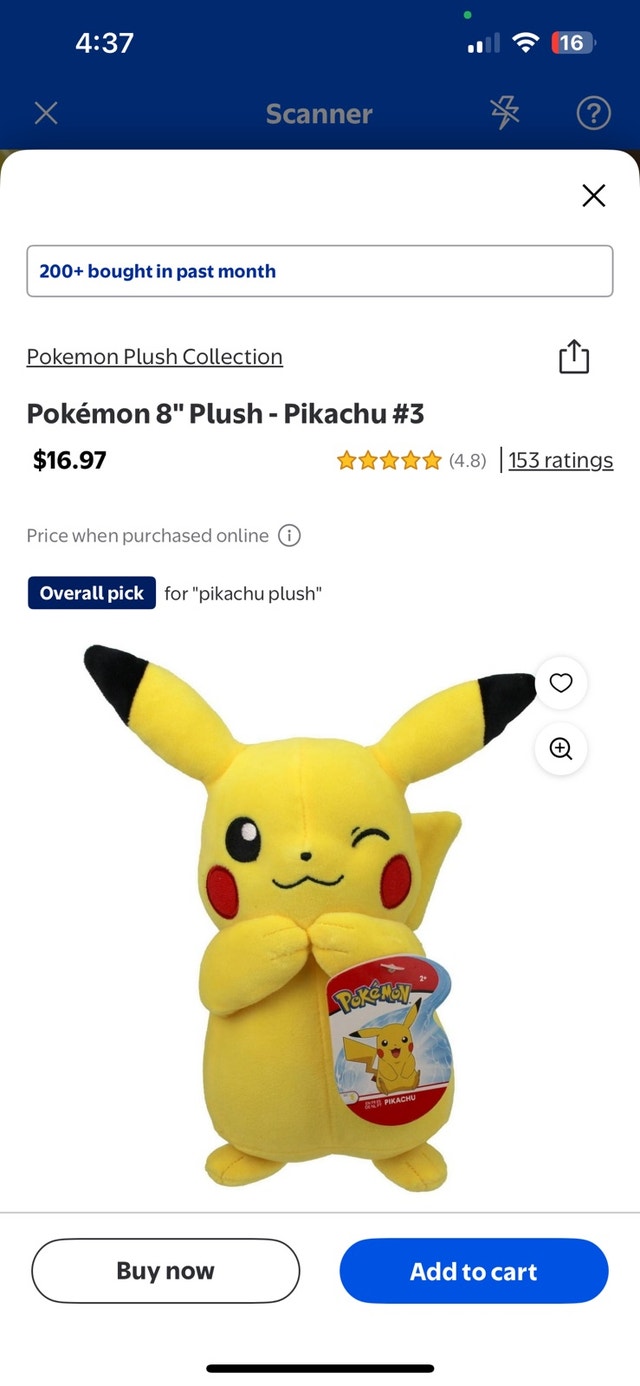 Pikachu Plush - photo 2