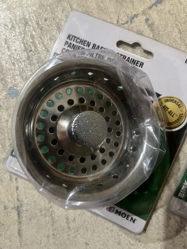 Moen M2210 Kitchen Basket Strainers - 2 New - photo 3