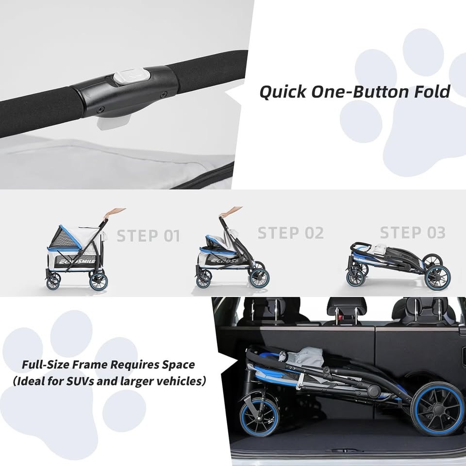 BRAND NEW EchoSmile Dog Stroller - Large/XL (135 lbs) - $125 FIR - photo 5