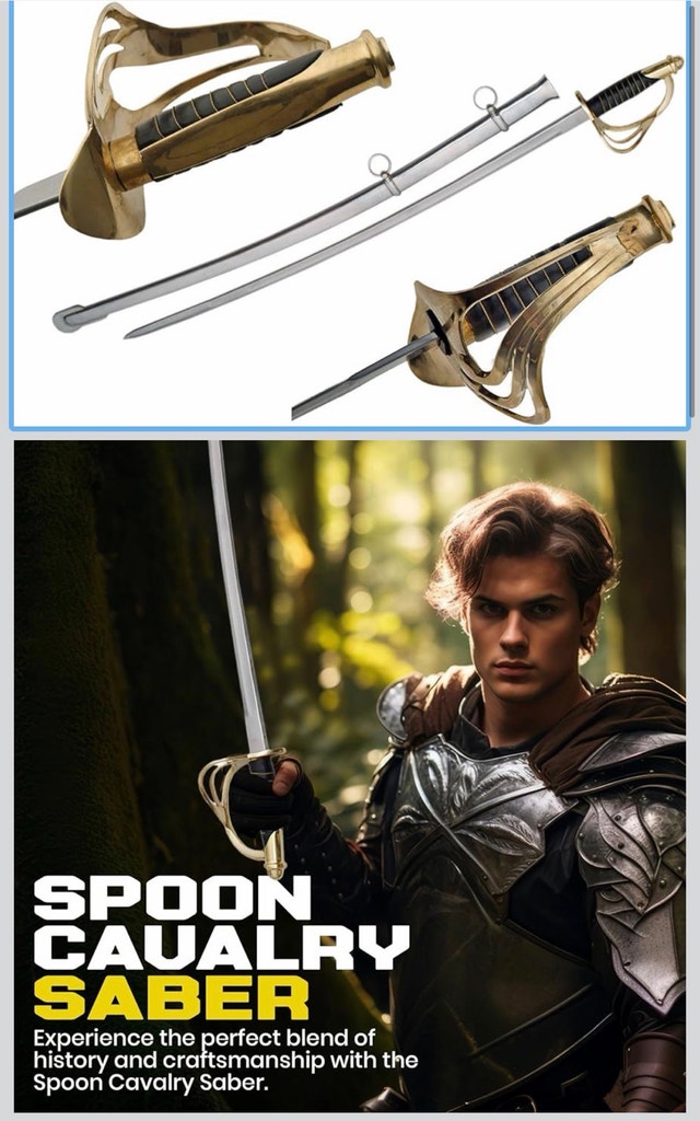 Vintage Cavalry Saber for Luxury Home Decor - photo 2