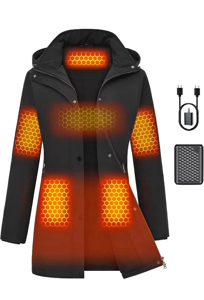 Graphene Women Heated Jacket, Black, Large