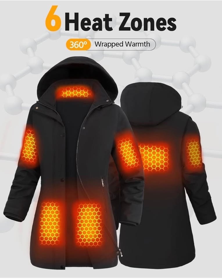 Graphene Women Heated Jacket, Black, Large - photo 4