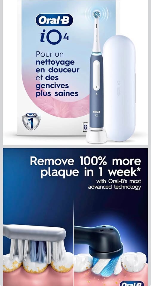 Oral-B iO Series 4 Electric Toothbrush - Ocean Blue (Open Box)