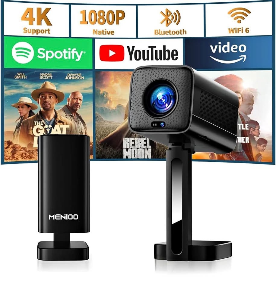 Android Smart Projector 4K 1080P Auto Focus & Keystone