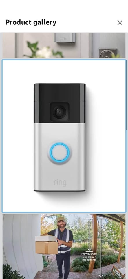 Ring Battery Doorbell with Chimes - photo 2