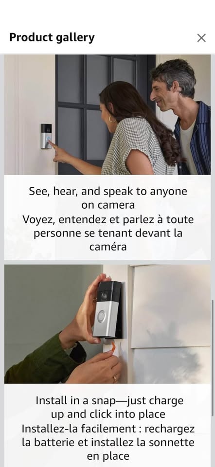 Ring Battery Doorbell with Chimes - photo 3