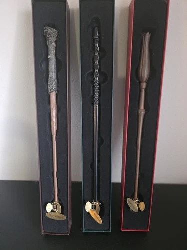 Harry Potter Character Wand Lot – Harry, Ginny, Luna – Boxed - photo 2