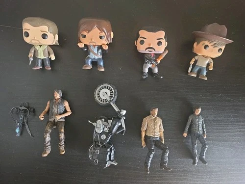 The Walking Dead Mixed Figure Bundle Lot – Funko Pop & McFarlane