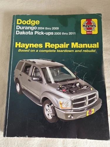Dodge Durango 2004-2009 & Dakota Haynes Repair Manual #30023