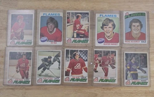 Vintage 70s NHL Hockey OPC Atlanta Flame Card Lot Of 10