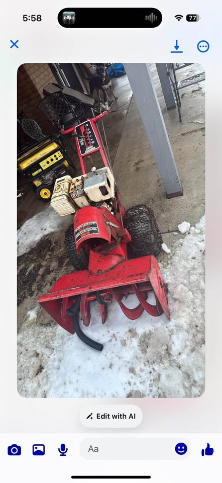 Snow blower & lawn mower
