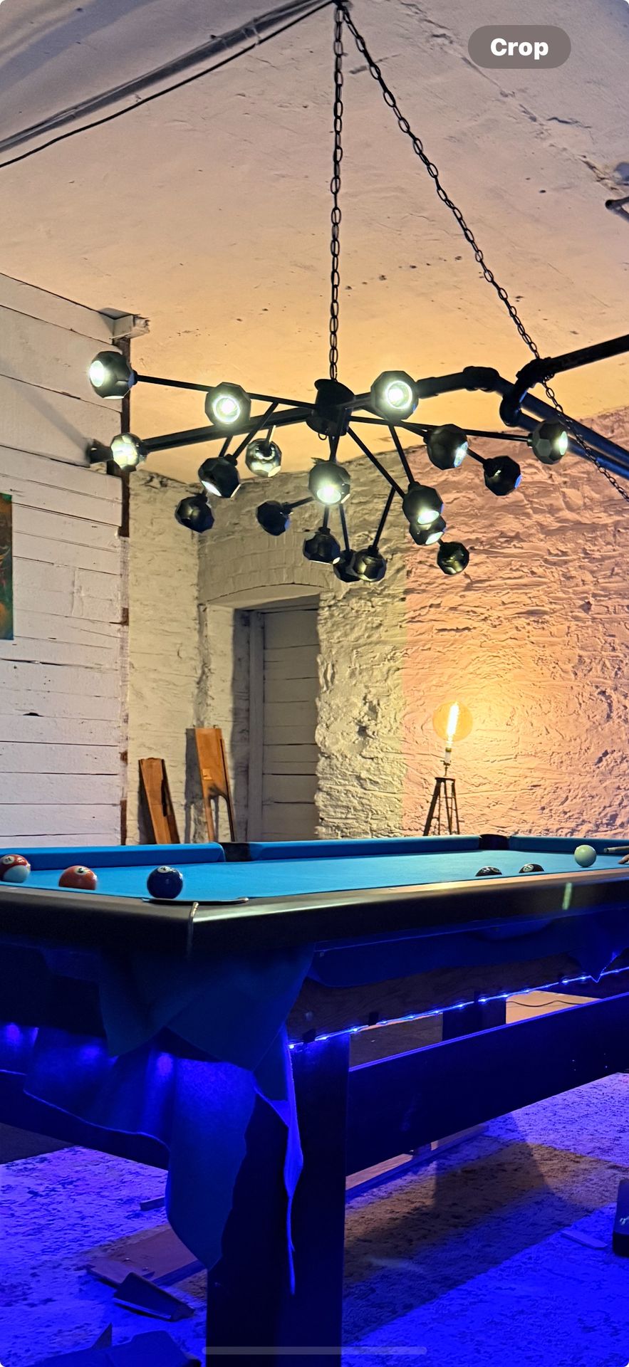 Sputnik Black Chandelier
