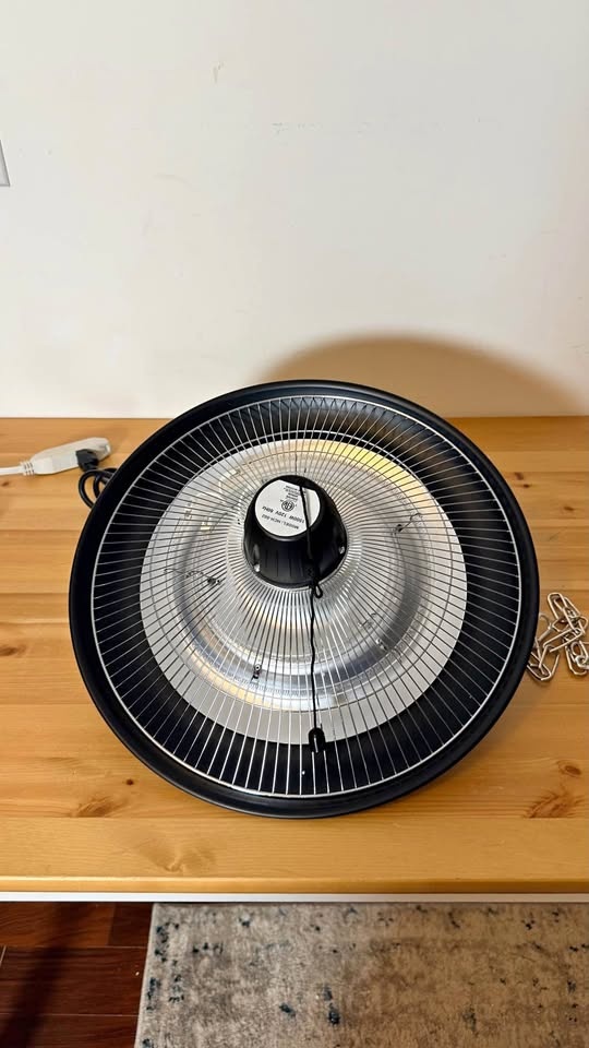 1500W Electric Infrared Patio Heater - Ceiling Mounted - Waterpr