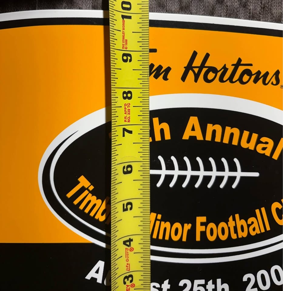 Hamilton Tiger-Cats 2009 SIGNED Tim Hortons Clinic Street Sign - photo 4