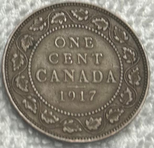 1917 Canadian Large Cent