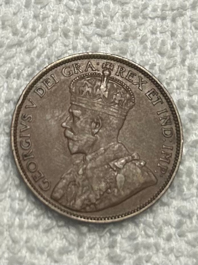 1913 Canadian Large Cent - photo 2