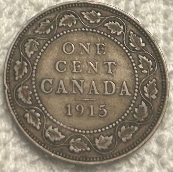 1915 Canadian Large Cent