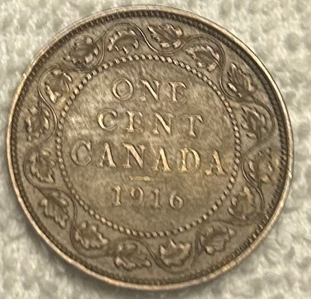 1916 Canadian Large Cent
