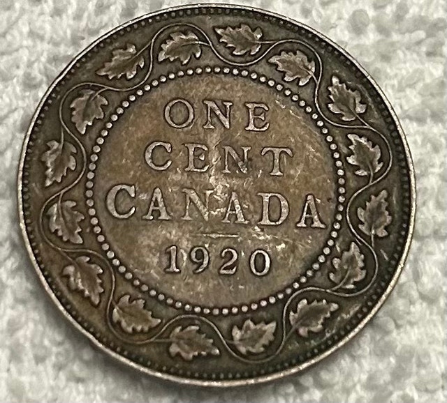 1920 Canadian Large Cent