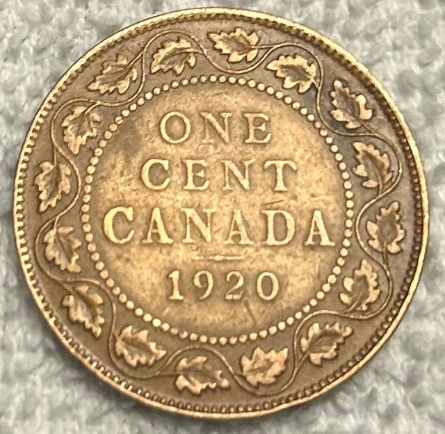 1920 Canadian Large Cent
