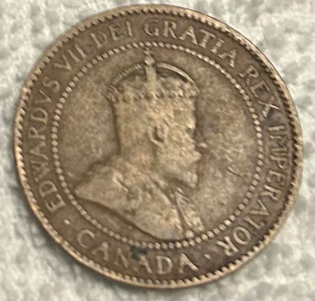 1908 Canadian Large Cent - photo 2