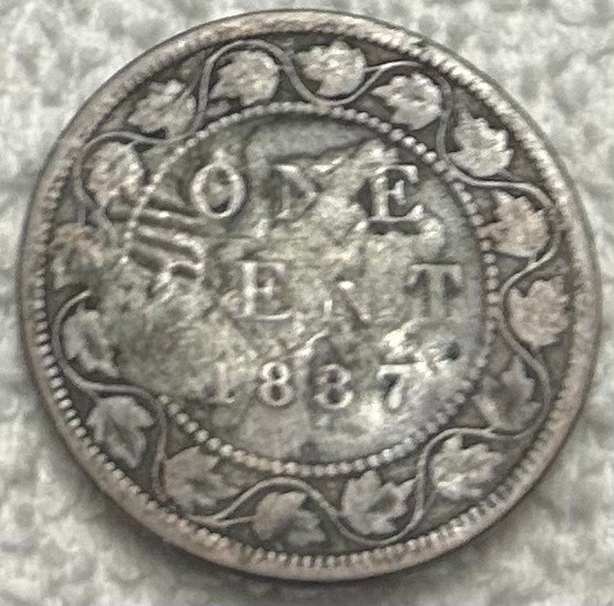 1887 Canadian Large Cent