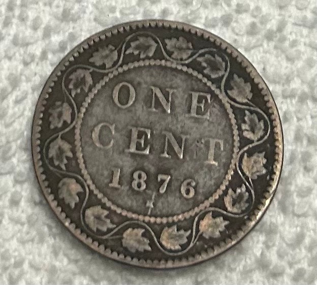 1876-H Canadian Large Cent
