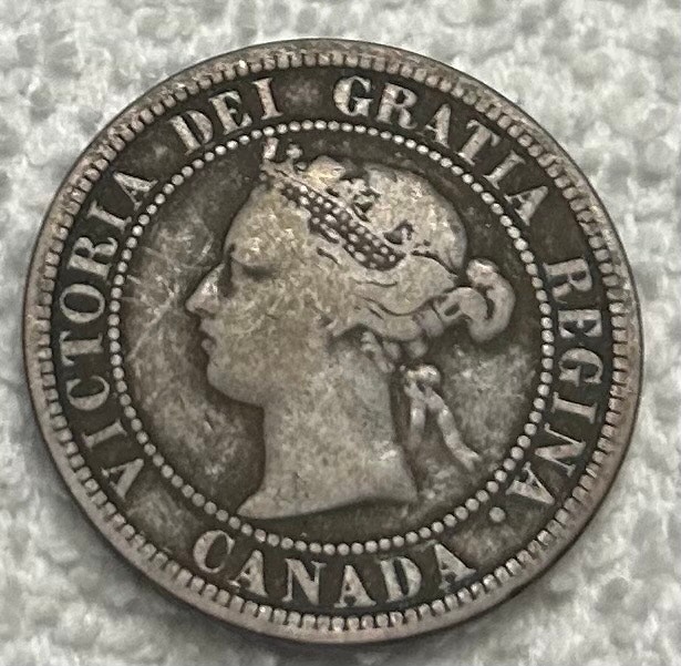 1876-H Canadian Large Cent - photo 2