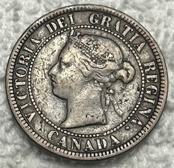 1876-H Canadian Large Cent - photo 2