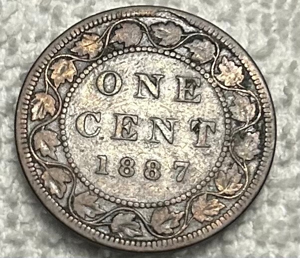 1887 Canadian Large Cent