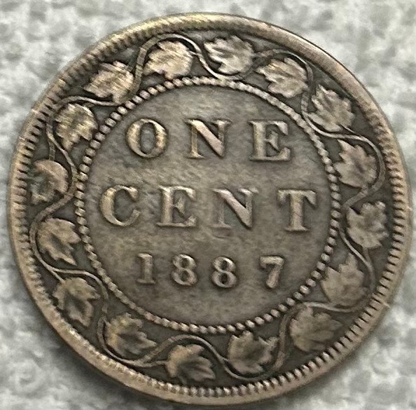 1887 Canadian Large Cent