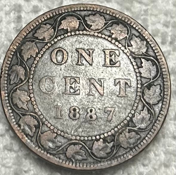 1887 Canadian Large Cent