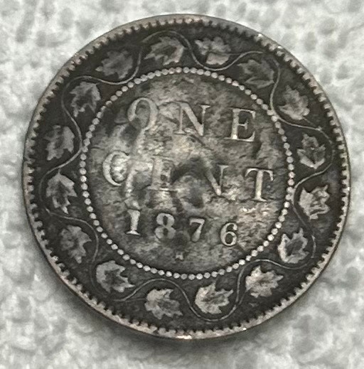 1876-H Canadian Large Cent
