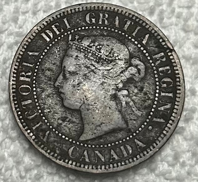 1876-H Canadian Large Cent - photo 2
