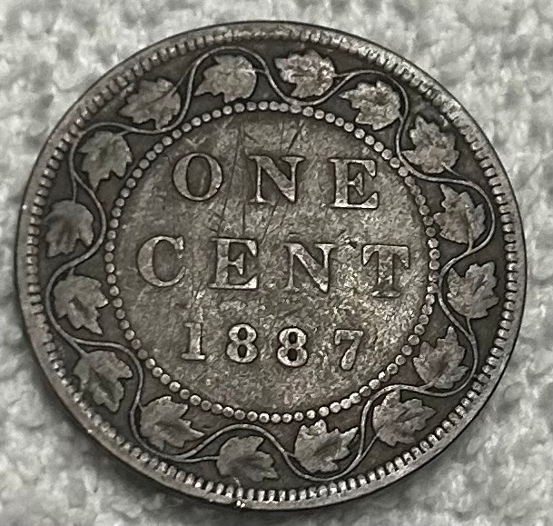 1887 Canadian Large Cent