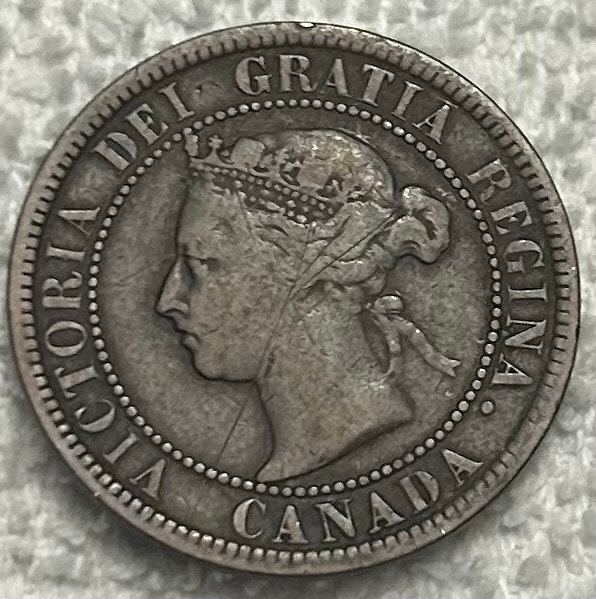 1887 Canadian Large Cent - photo 2