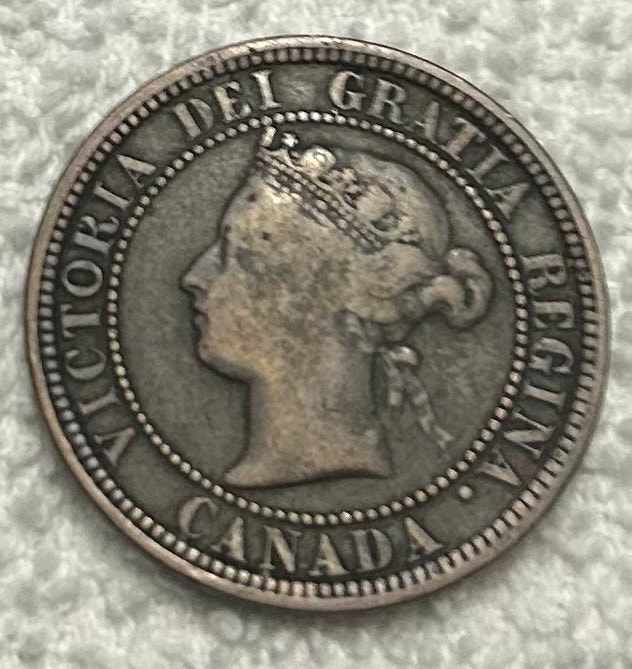 1881 Canadian Large Cent - photo 2