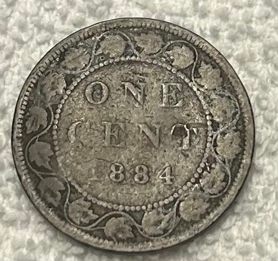1884 Canadian Large Cent
