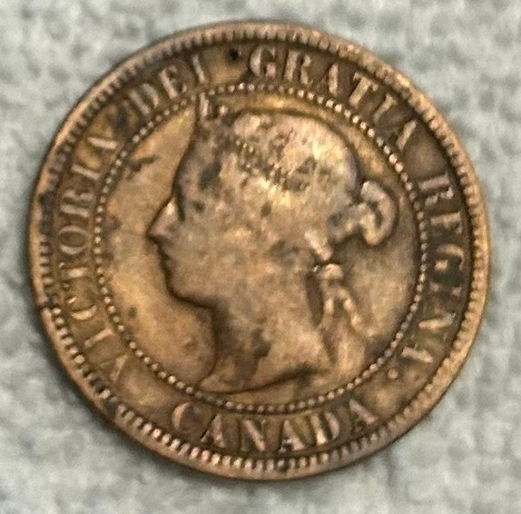 1888 Canadian Large Cent - photo 2