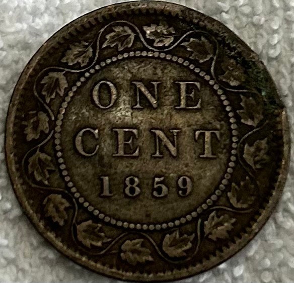 1859 Canadian Large Cent