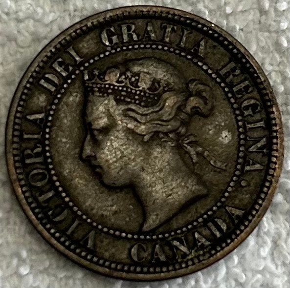 1876-H Canadian Large Cent - photo 2