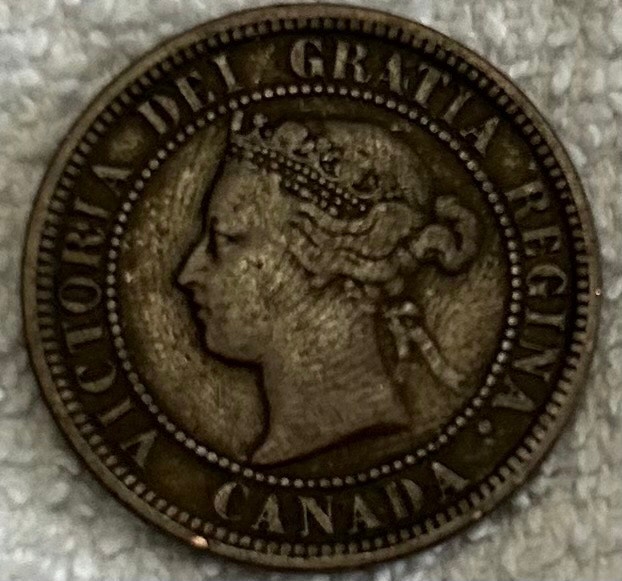 1876-H Canadian Large Cent - photo 2