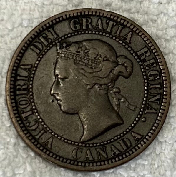 1876-H Canadian Large Cent - photo 2